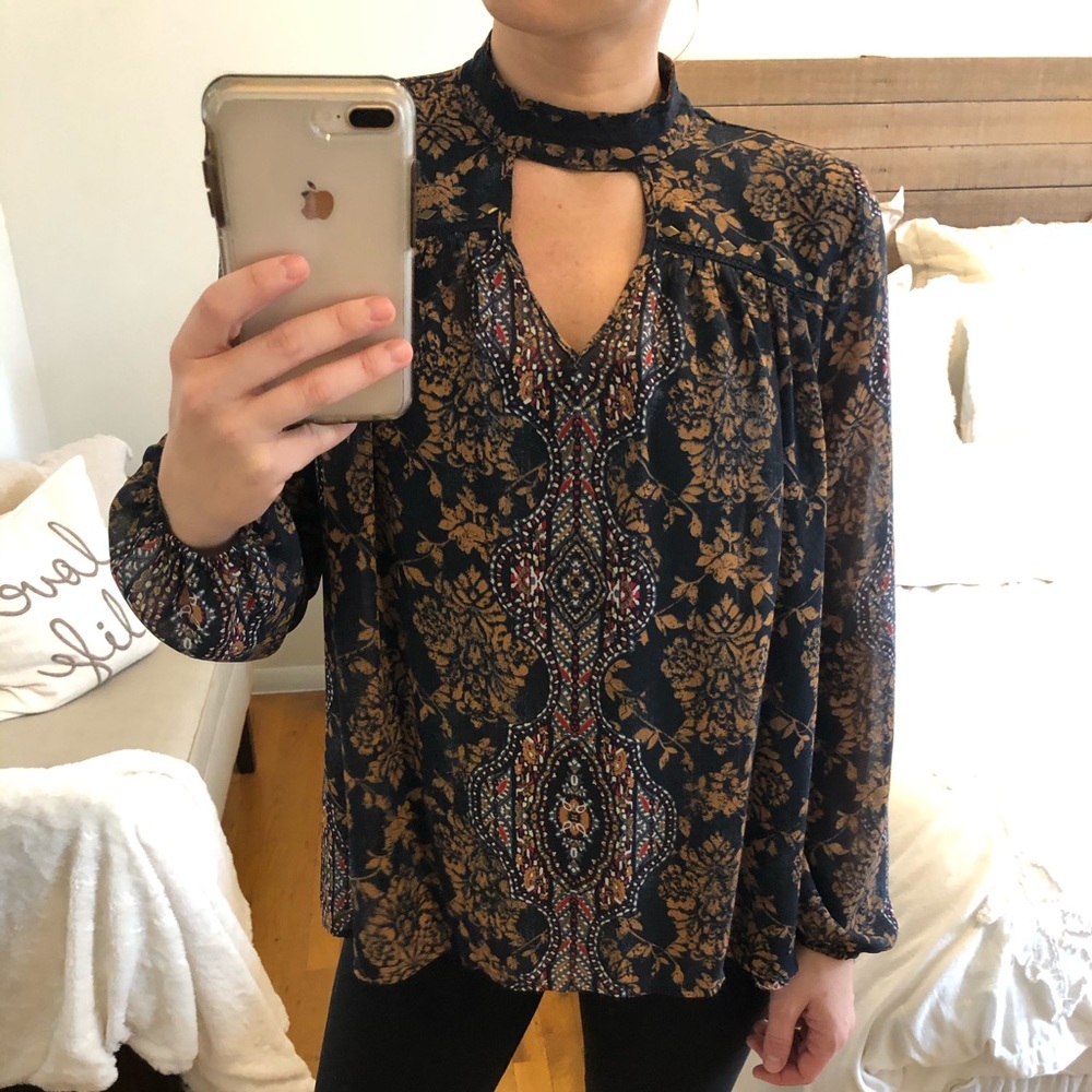 Knox Rose Paisley Print Blouse